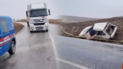 Çorum'da yürek yakan kaza eşleri ayırdı! Sürücü hayatını kaybetti