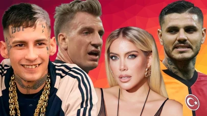 Wanda Nara'dan sevgilisi L-Gante ve eski eşi Maxi Lopez ile kafaları karıştıran poz!