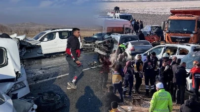 Van'da zincirleme trafik kazaları peş peşe geldi: Çok sayıda ölü ve yaralılar var