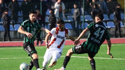 Kocaelispor, iki kez geriye düştüğü maçta Çorluspor 1947'yi 3-2 mağlup etti