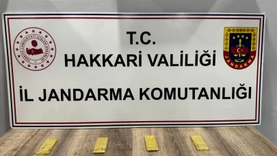 Hakkari'de durdurulan araçta külçe altın ele geçirildi