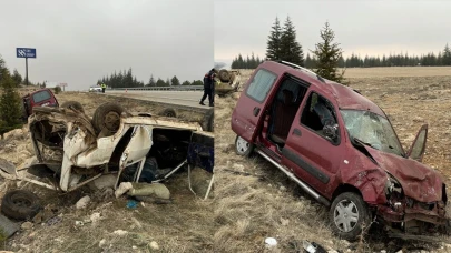 Karaman'da hafif ticari araç ile otomobil çarpıştı: 4 yaralı