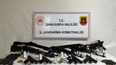 Şanlıurfa'da jandarmadan silah kaçakçılarına büyük darbe: 6 kişi gözaltına alındı