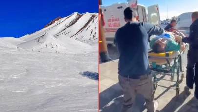 Erciyes'te kayak yapan turist hayatını kaybetti!