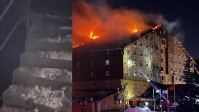 Kartalkaya'da yangın faciası: 76 kişinin hayatını kaybetmesine sebep olan oteldeki yangın merdivenleri görüntülendi