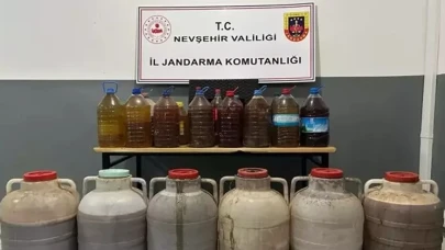 Hacıbektaş'ta kaçak içki operasyonu! 471 litre ele geçirildi, bir gözaltı