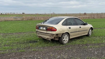 Tekirdağ'da otomobil tarlaya girdi! 1 yaralı