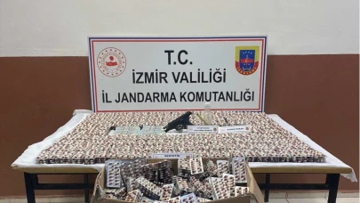 İzmir’de uyuşturucu operasyonu: 26 bin sentetik ecza ele geçirildi