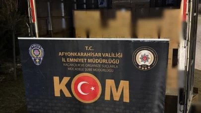 Afyonkarahisar’da 3,5 milyon sahte bandrollü makaron ele geçirildi