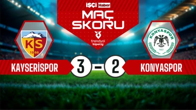 Kayserispor, Konyaspor'u 3-2 mağlup ederek 6 maç aranın ardından galip geldi