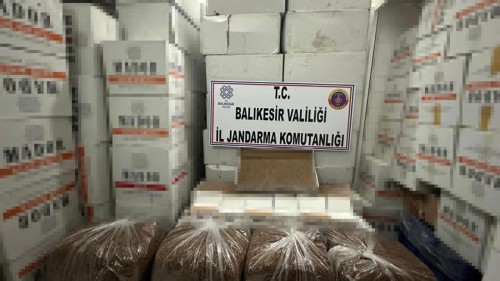 Balıkesir'de 1 ton 275 kilogram kaçak tütün ele geçirildi