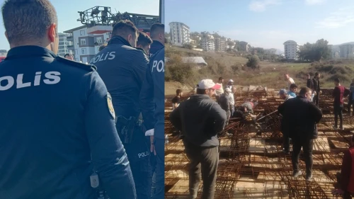 Antalya'da korku dolu anlar: İnşaat halindeki binada kalıplar çöktü: 3 işçi yaralı