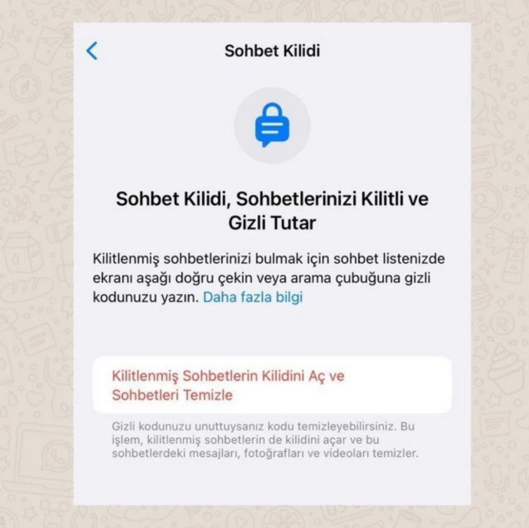 WhatsApp'ta yeni özellik! İşte sohbet kilitlemenin detayları 8