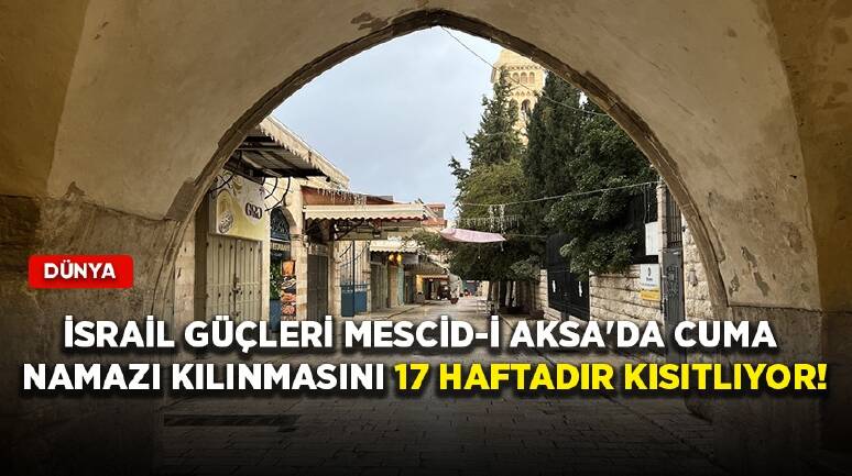 İşte İsrail'in cuma namazını yasakladığı Mescid-i Aksa'dan fotoğraflar