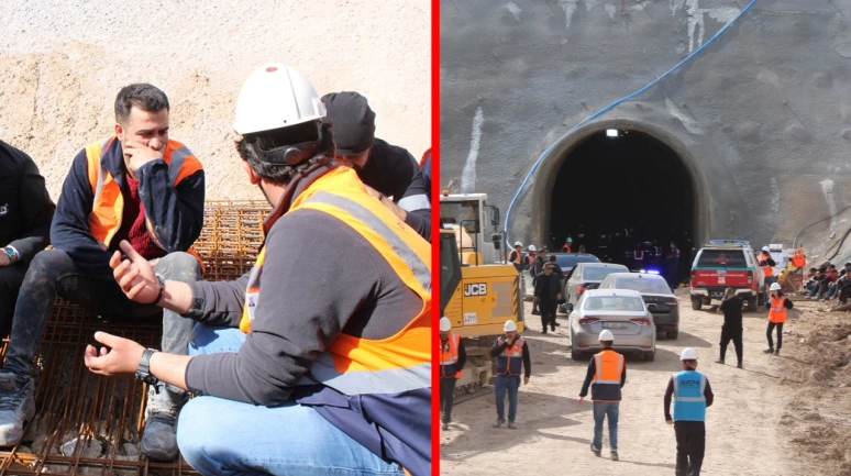 Kayseri'de hızlı tren inşaatında kaya düşmesi: 1 ölü, 1 yaralı