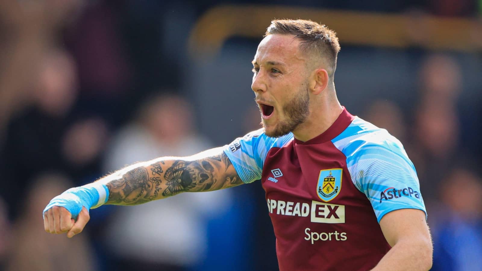 Josh Brownhill Celebrates Burnley Victory In Premier League Before Relegation