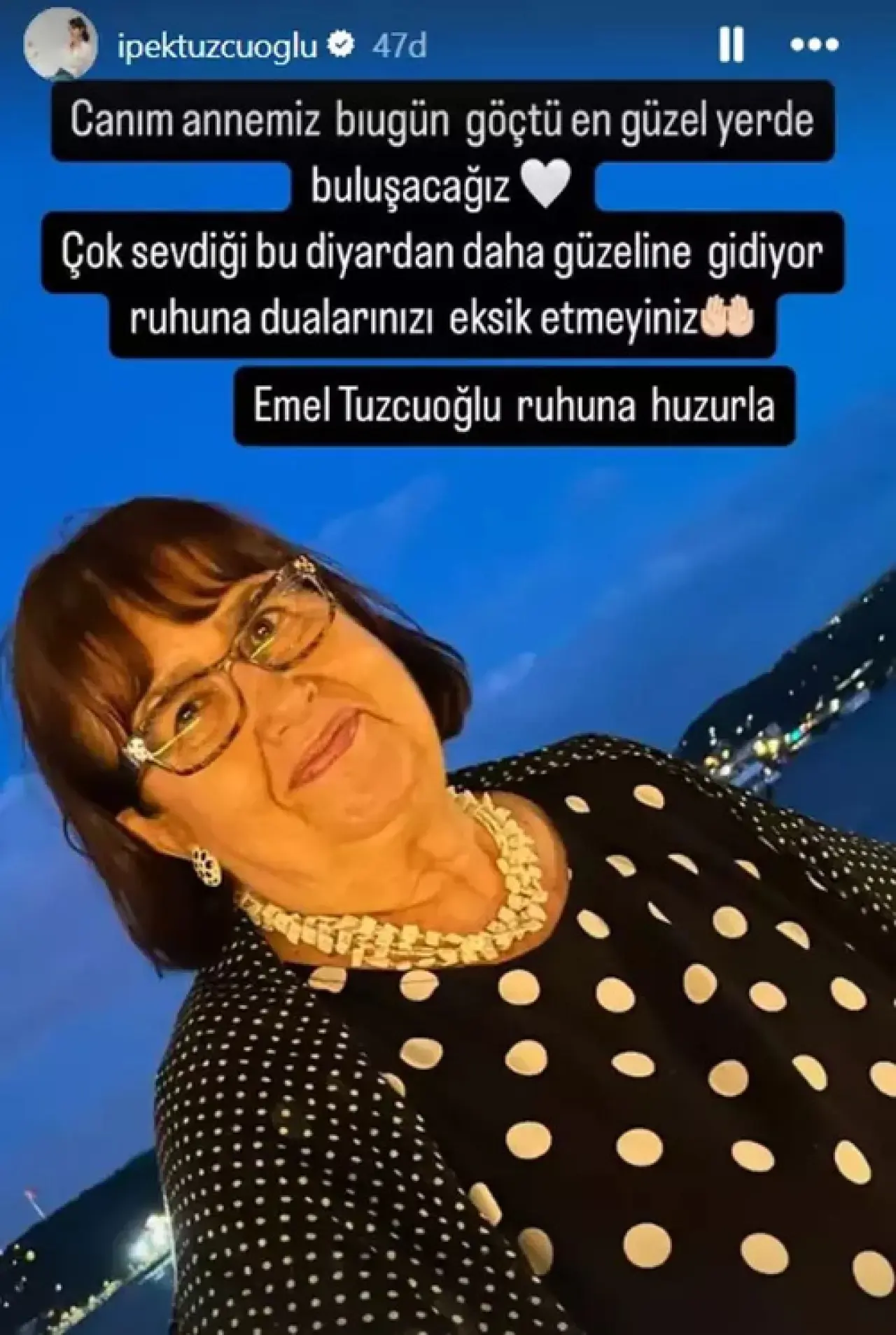 İpek Tuzcuoğlu'nun Acı Günü: Annesi Hayatını Kaybetti - Resim : 1