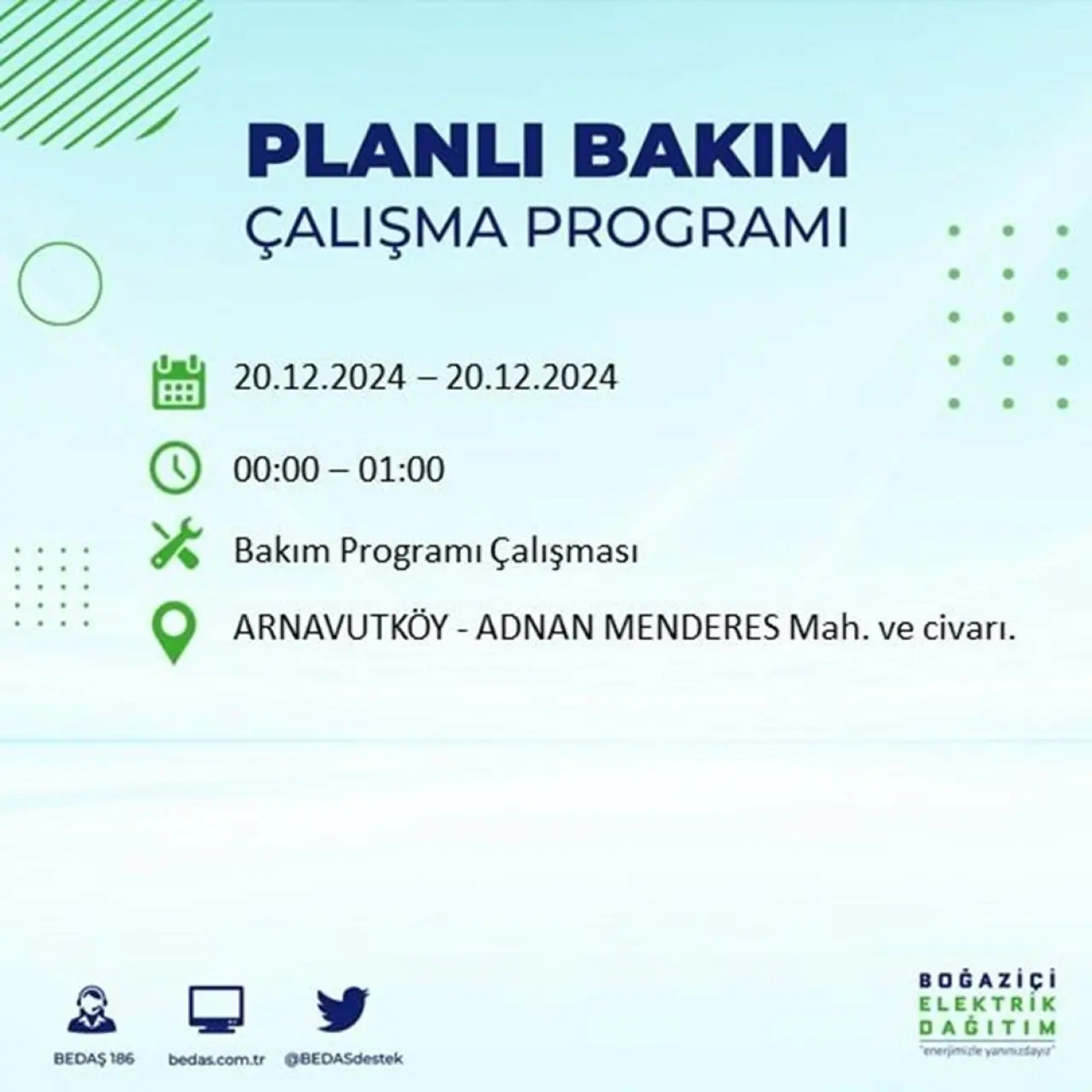 İstanbul'un 20 ilçesinde elektrik kesintisi: Elektrikler ne zaman gelecek? (20 Aralık BEDAŞ kesinti programı) - 5