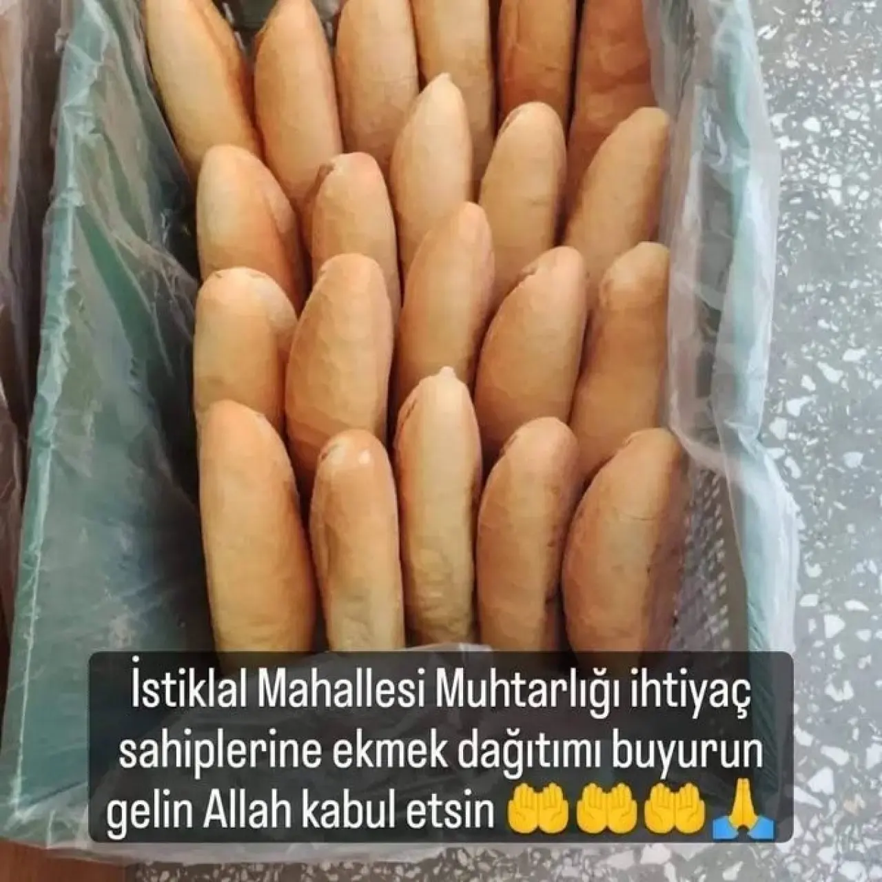 İstiklal Mahallesi’nde ihtiyaç sahiplerine ekmek dağıtacak