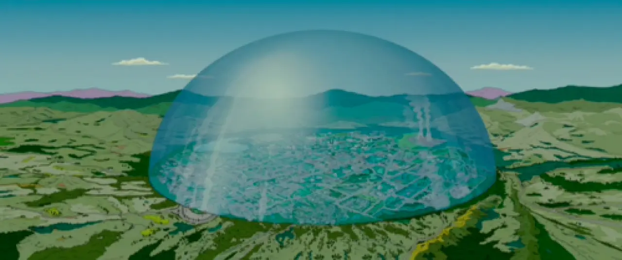 The Dome: isolating the problem rather than creating a solution | An  Analysis of Environmental Communication in The Simpsons Movie