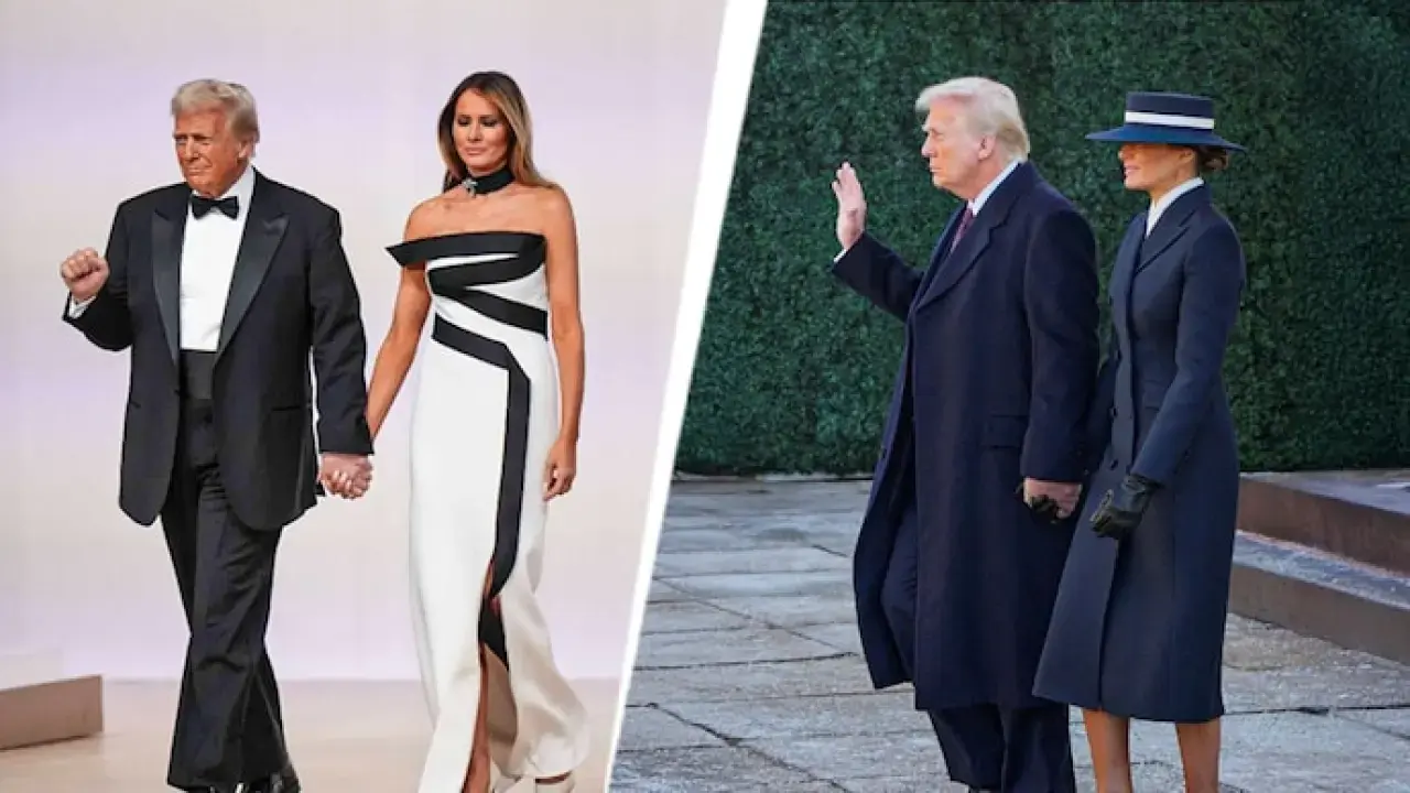 Melania Trump makes stylish return as FLOTUS. A look at her inauguration  fashion - India Today