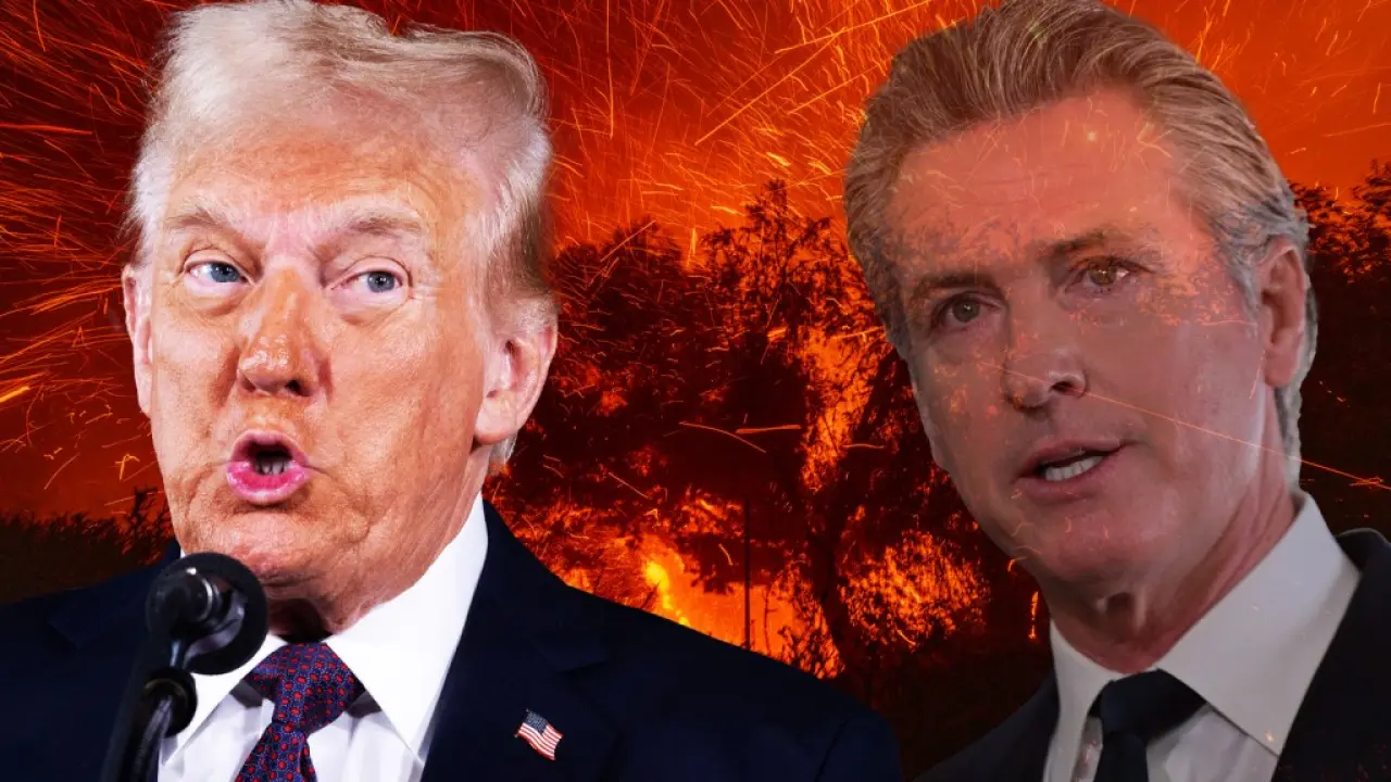 Trump Hits Gavin "Newscum" Over L.A. Wildfires, Blames "Incompetent"  Governor