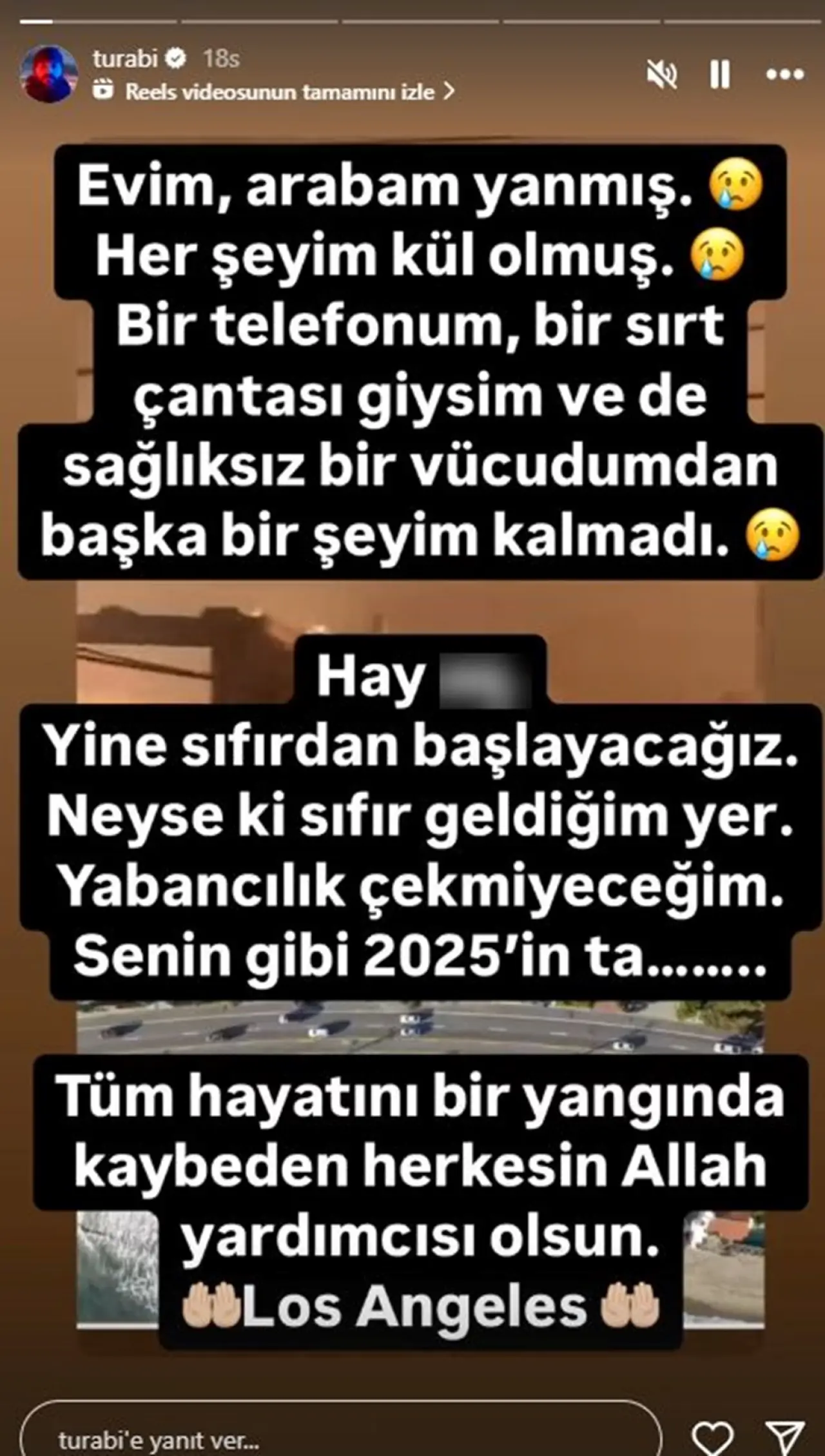 ABD’deki yangın felaketinde Survivor Turabi’nin de evi ve arabası yandı: Yine sıfırdan başlayacağız - 2