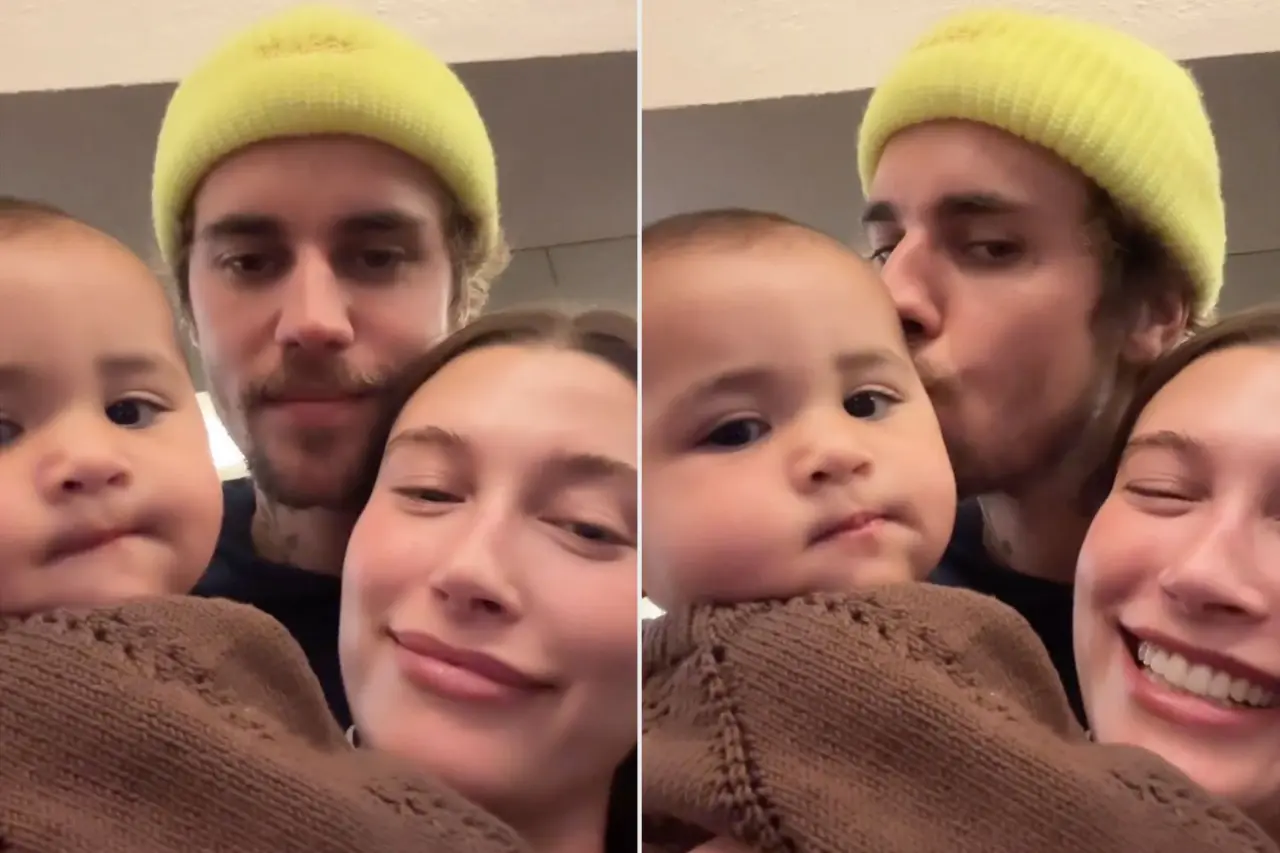 Justin and Hailey Bieber Share Cute Video Cuddling Up to Friends' Baby