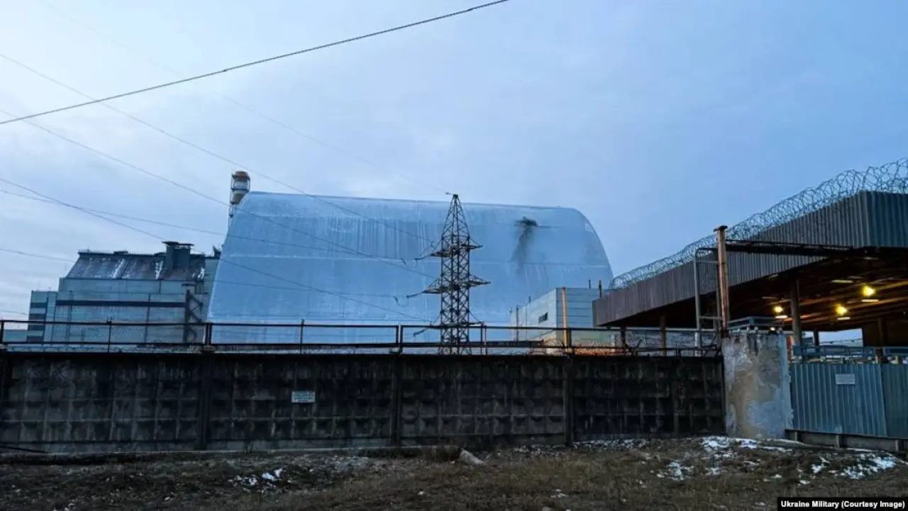 Russian Drone Strike Damages Chernobyl Nuclear Plant Shield, Zelenskyy Says