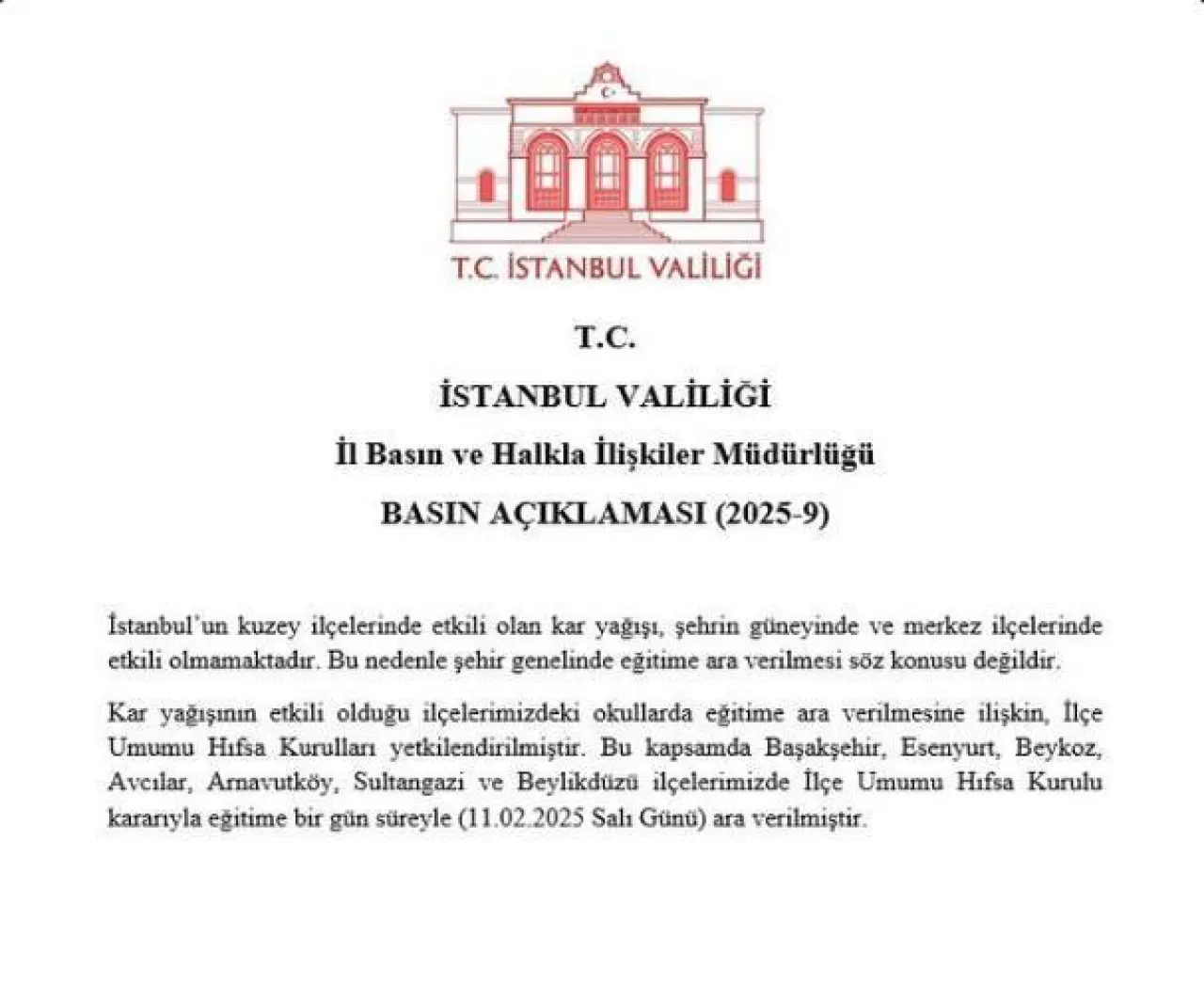 İSTANBULDA OKULLAR TATİL Mİ