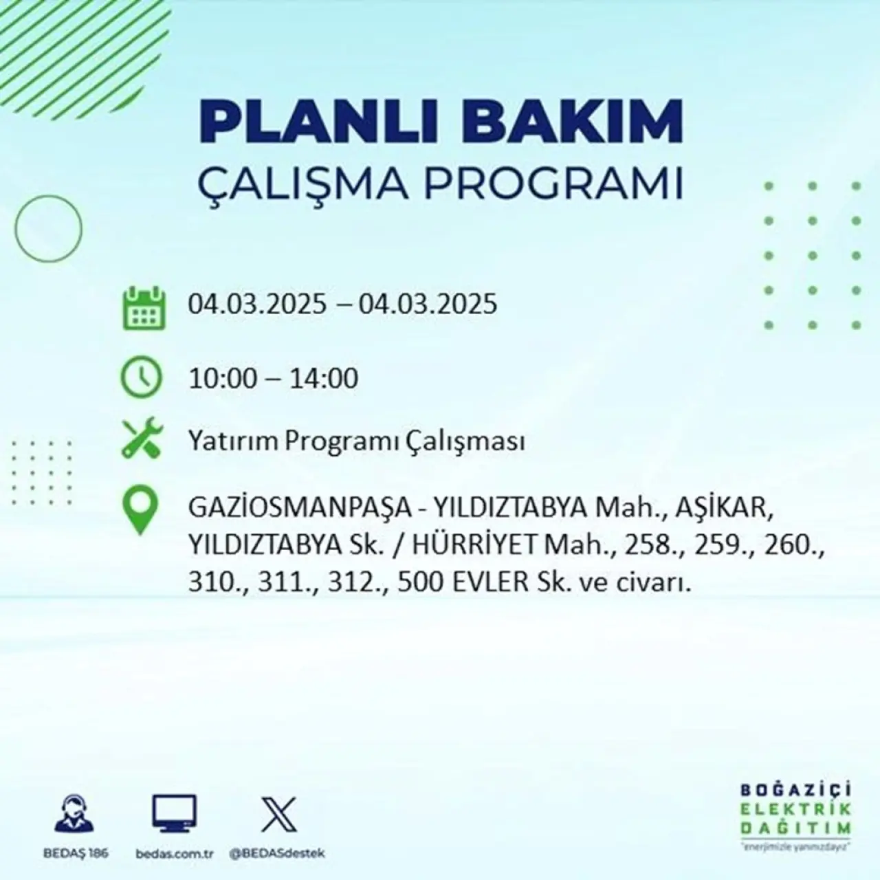 Bu ilçelerde oturanlar dikkat! İstanbul'un 21 ilçesinde elektrik kesintisi (4 Mart BEDAŞ planlı kesinti programı) - 40