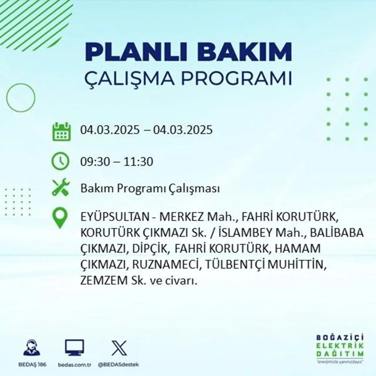 Bu ilçelerde oturanlar dikkat! İstanbul'un 21 ilçesinde elektrik kesintisi (4 Mart BEDAŞ planlı kesinti programı) - 35