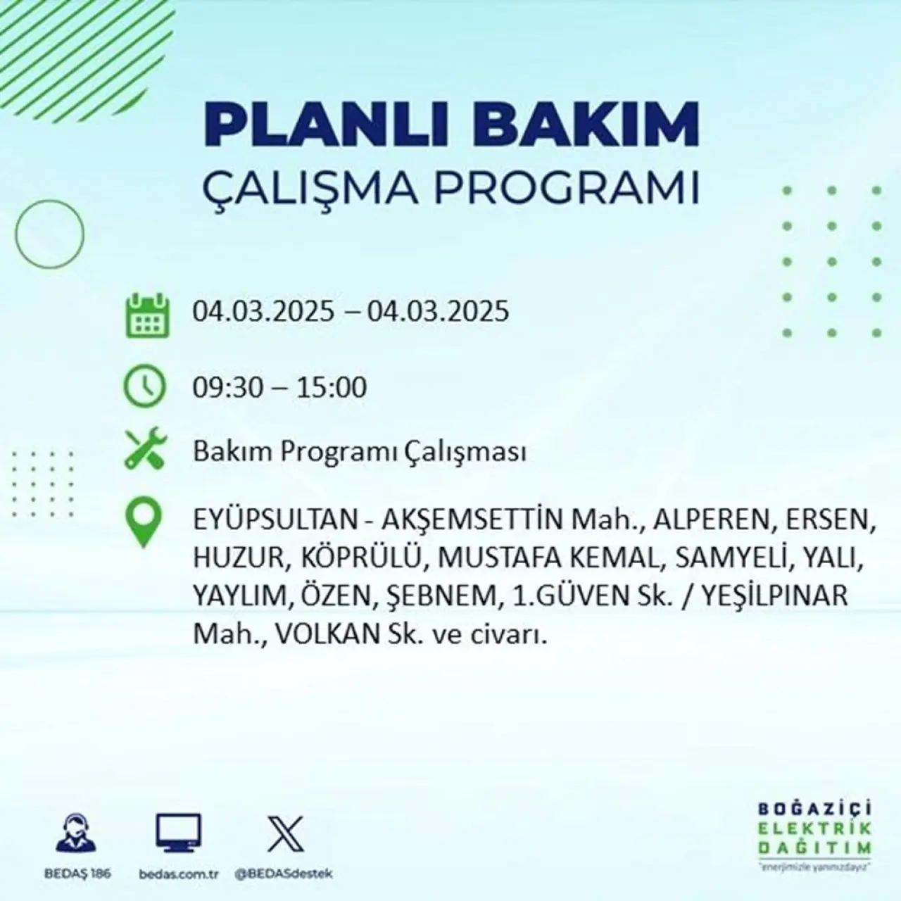 Bu ilçelerde oturanlar dikkat! İstanbul'un 21 ilçesinde elektrik kesintisi (4 Mart BEDAŞ planlı kesinti programı) - 36