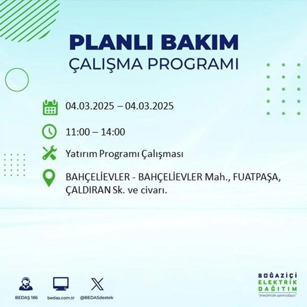 Bu ilçelerde oturanlar dikkat! İstanbul'un 21 ilçesinde elektrik kesintisi (4 Mart BEDAŞ planlı kesinti programı) - 14