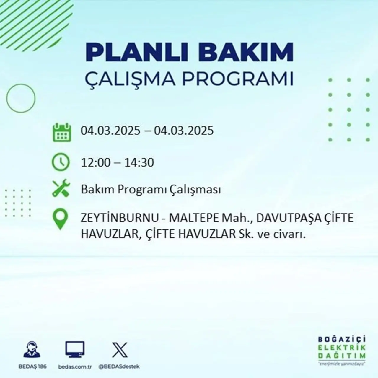 Bu ilçelerde oturanlar dikkat! İstanbul'un 21 ilçesinde elektrik kesintisi (4 Mart BEDAŞ planlı kesinti programı) - 59