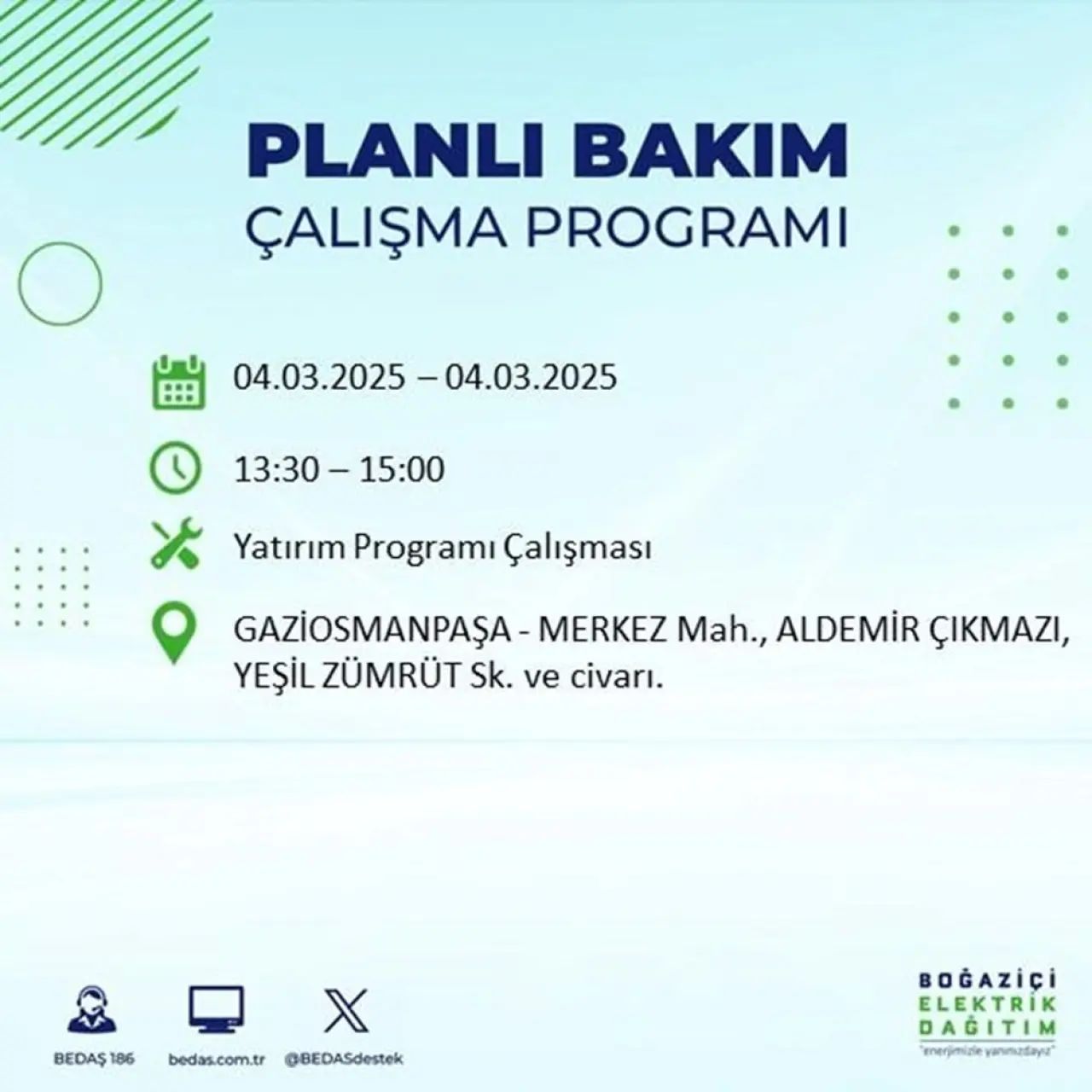 Bu ilçelerde oturanlar dikkat! İstanbul'un 21 ilçesinde elektrik kesintisi (4 Mart BEDAŞ planlı kesinti programı) - 42