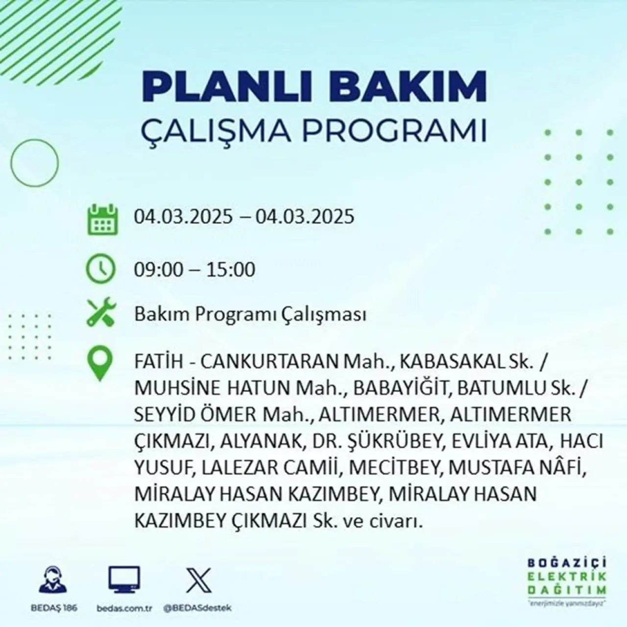 Bu ilçelerde oturanlar dikkat! İstanbul'un 21 ilçesinde elektrik kesintisi (4 Mart BEDAŞ planlı kesinti programı) - 38