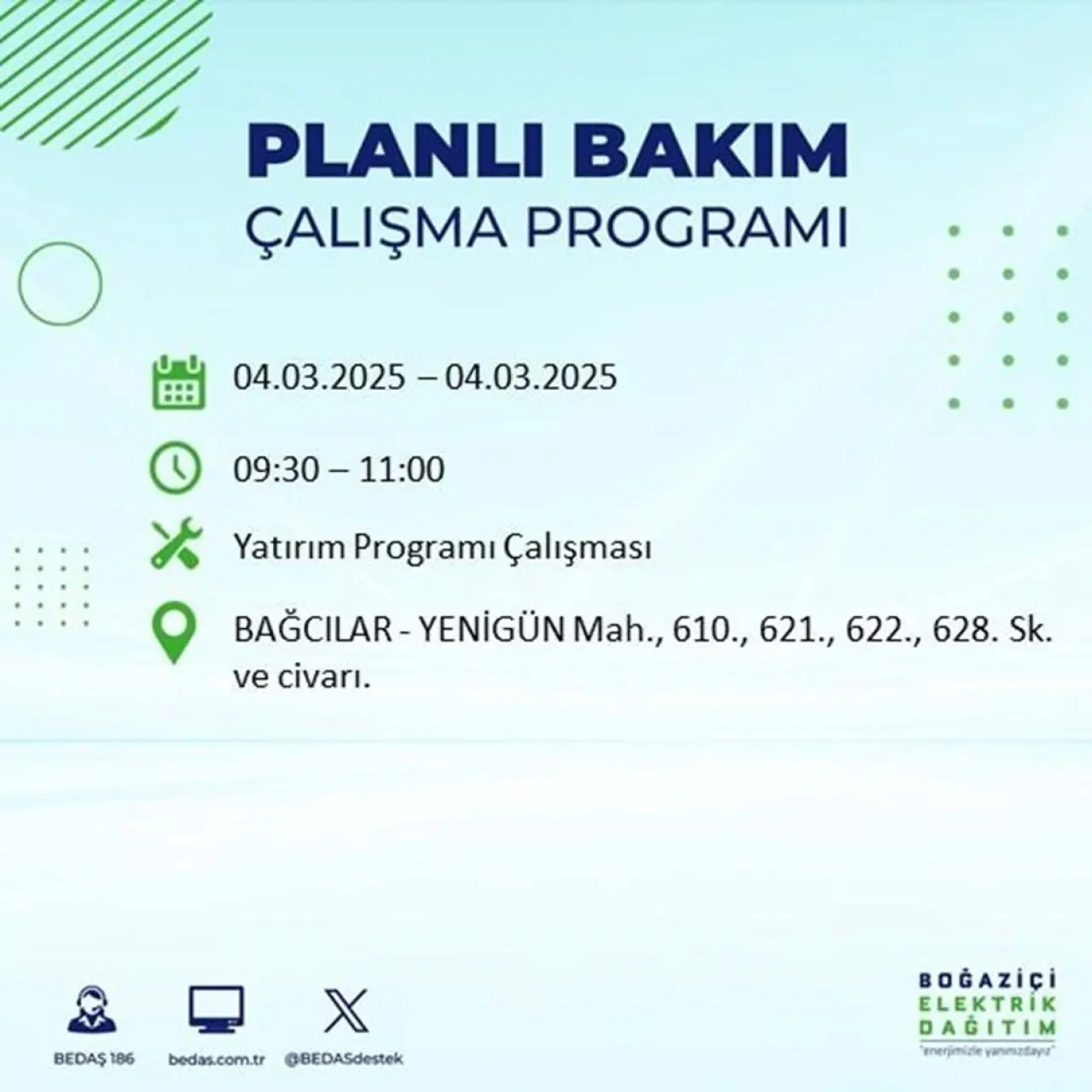 Bu ilçelerde oturanlar dikkat! İstanbul'un 21 ilçesinde elektrik kesintisi (4 Mart BEDAŞ planlı kesinti programı) - 11