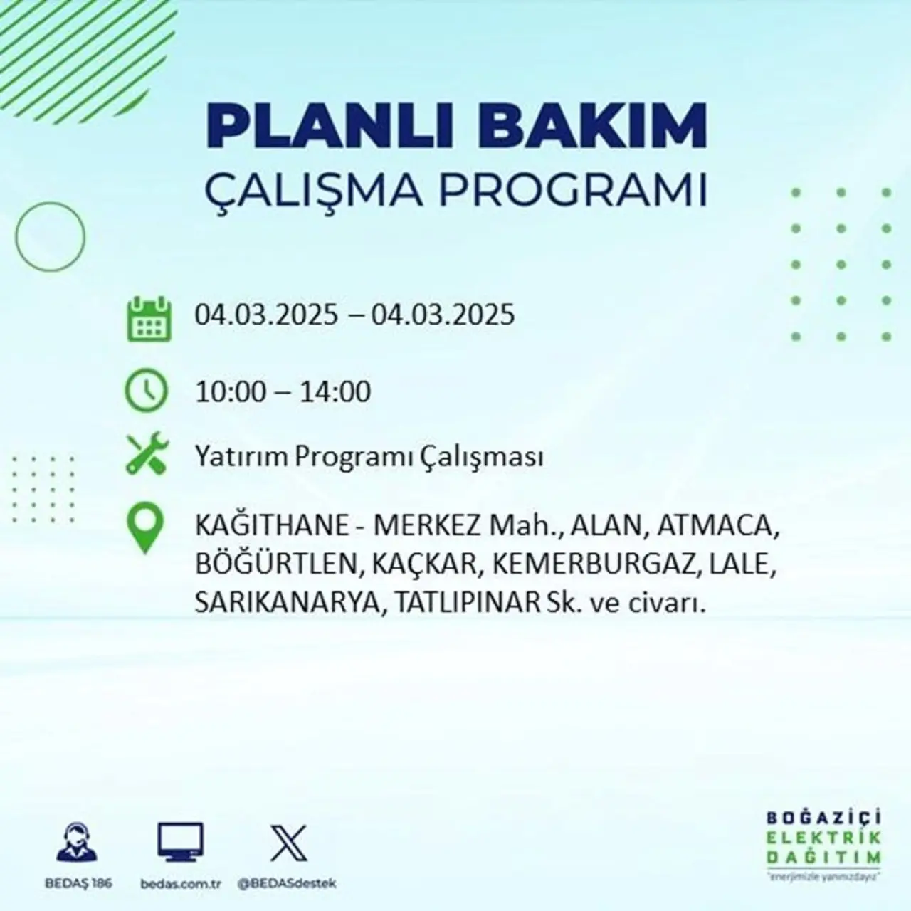 Bu ilçelerde oturanlar dikkat! İstanbul'un 21 ilçesinde elektrik kesintisi (4 Mart BEDAŞ planlı kesinti programı) - 46