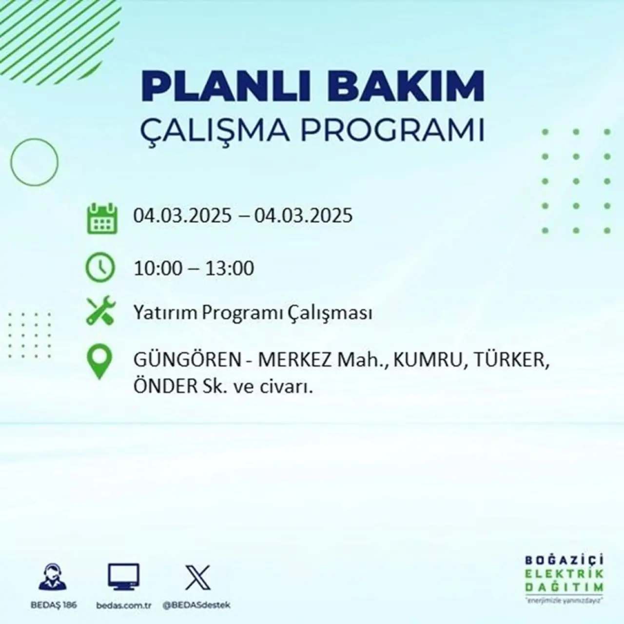 Bu ilçelerde oturanlar dikkat! İstanbul'un 21 ilçesinde elektrik kesintisi (4 Mart BEDAŞ planlı kesinti programı) - 44