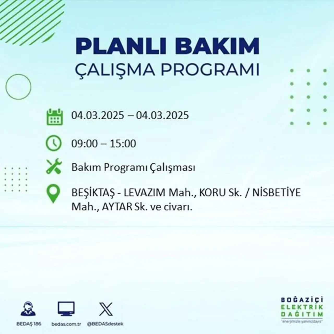 Bu ilçelerde oturanlar dikkat! İstanbul'un 21 ilçesinde elektrik kesintisi (4 Mart BEDAŞ planlı kesinti programı) - 20