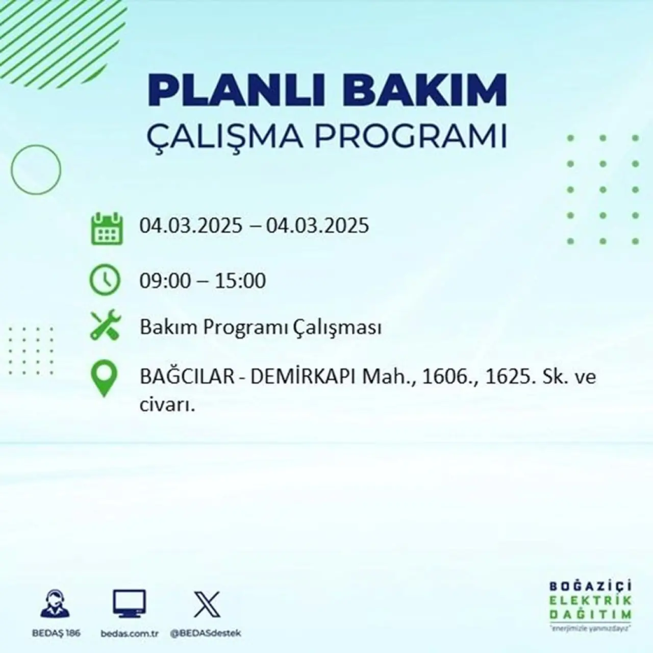 Bu ilçelerde oturanlar dikkat! İstanbul'un 21 ilçesinde elektrik kesintisi (4 Mart BEDAŞ planlı kesinti programı) - 10